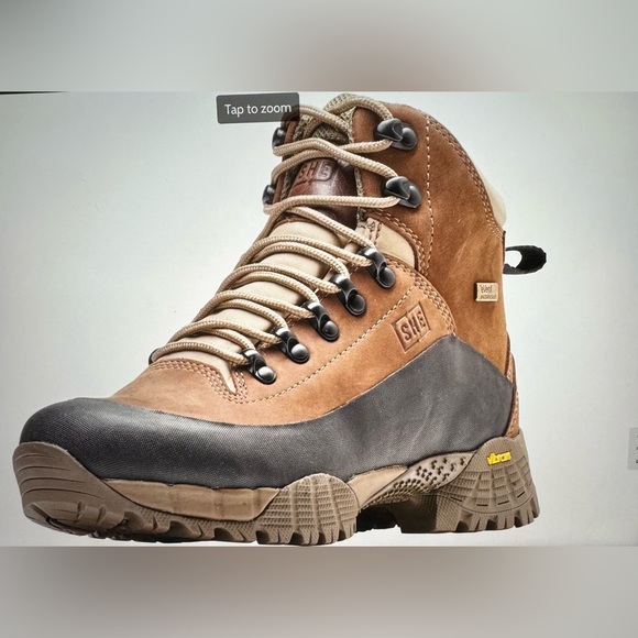 She Outdoor Shoes - Women’s SHE Leather Waterproofed Hiking/Hunting Boots - Brown- 9M.